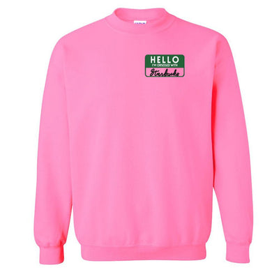 Make It Yours™ 'Hello, I'm Obsessed With...' Crewneck Sweatshirt - United Monograms
