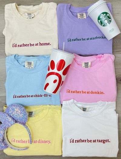 Make It Yours™ 'I'd Rather Be' T-Shirt - United Monograms