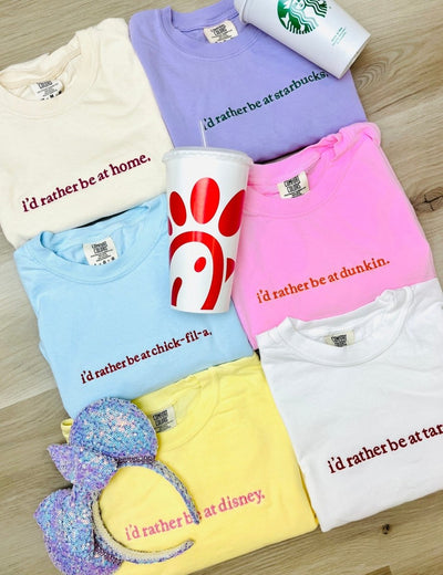 Make It Yours™ 'I'd Rather Be' T-Shirt - United Monograms