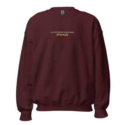 Make It Yours™ 'I'd Rather Be Watching' Crewneck Sweatshirt - United Monograms