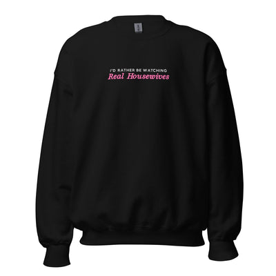 Make It Yours™ 'I'd Rather Be Watching' Crewneck Sweatshirt - United Monograms