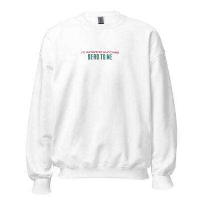 Make It Yours™ 'I'd Rather Be Watching' Crewneck Sweatshirt - United Monograms
