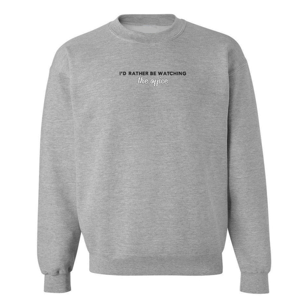 Make It Yours™ 'I'd Rather Be Watching' Crewneck Sweatshirt - United Monograms