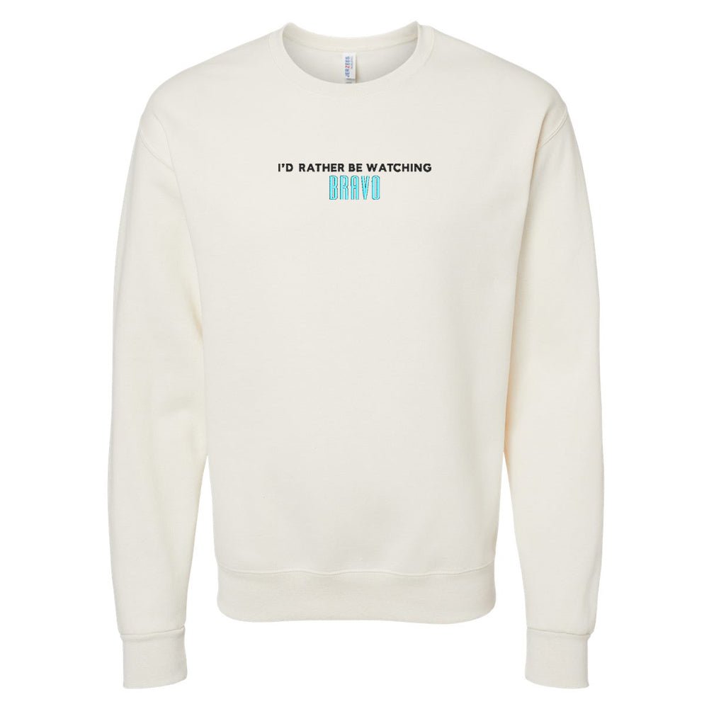 Make It Yours™ 'I'd Rather Be Watching' Crewneck Sweatshirt - United Monograms