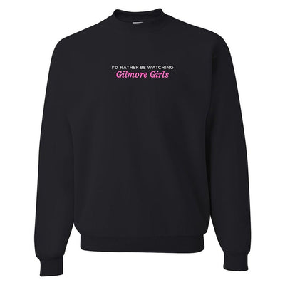 Make It Yours™ 'I'd Rather Be Watching' Crewneck Sweatshirt - United Monograms