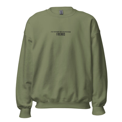Make It Yours™ 'I'd Rather Be Watching' Crewneck Sweatshirt - United Monograms