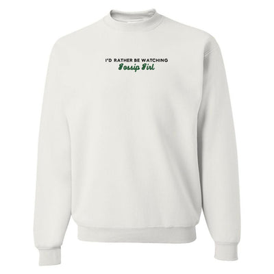 Make It Yours™ 'I'd Rather Be Watching' Crewneck Sweatshirt - United Monograms