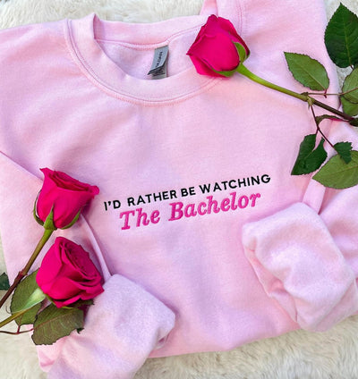 Make It Yours™ 'I'd Rather Be Watching' Crewneck Sweatshirt - United Monograms