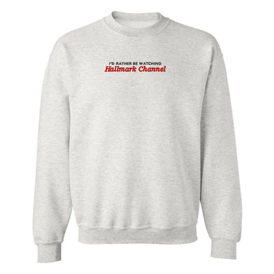 Make It Yours™ 'I'd Rather Be Watching' Crewneck Sweatshirt - United Monograms