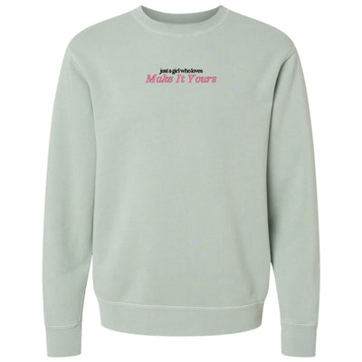 Make It Yours™ 'Just A Girl Who Loves' Cozy Crew - United Monograms