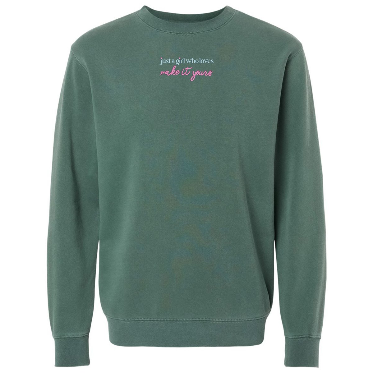 Make It Yours™ 'Just A Girl Who Loves' Cozy Crew - United Monograms