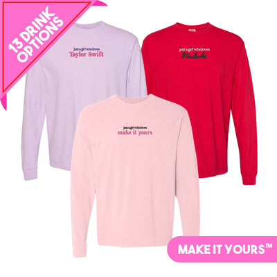 Make It Yours™ 'Just A Girl Who Loves' Long Sleeve T-Shirt - United Monograms