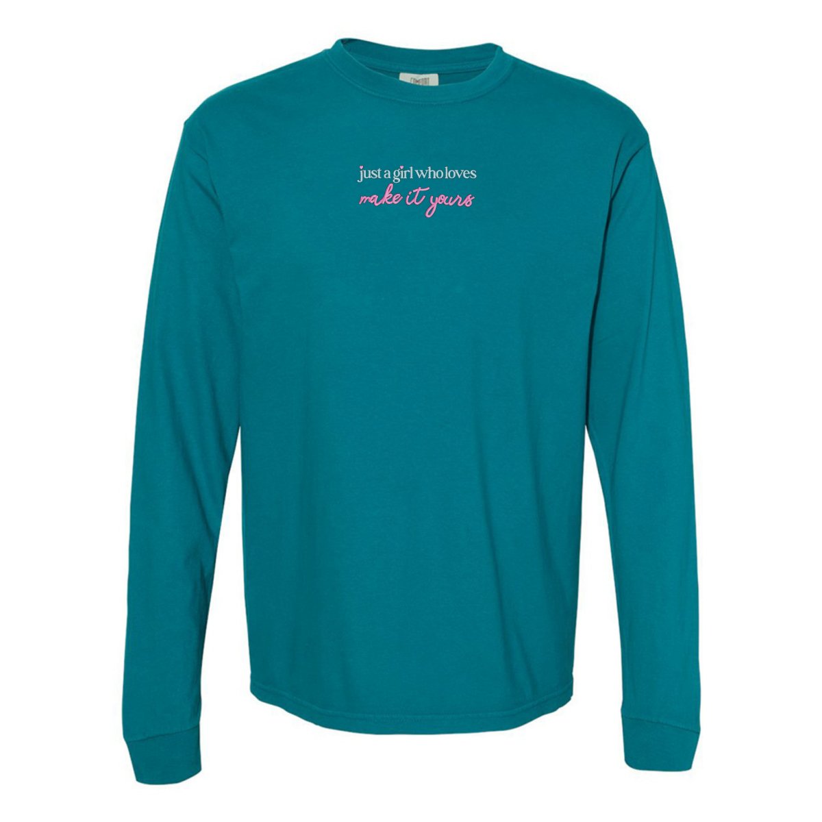 Make It Yours™ 'Just A Girl Who Loves' Long Sleeve T-Shirt - United Monograms