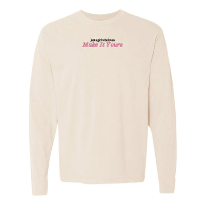 Make It Yours™ 'Just A Girl Who Loves' Long Sleeve T-Shirt - United Monograms