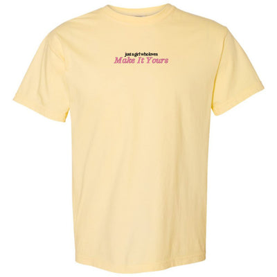 Make It Yours™ 'Just A Girl Who Loves' T-Shirt - United Monograms