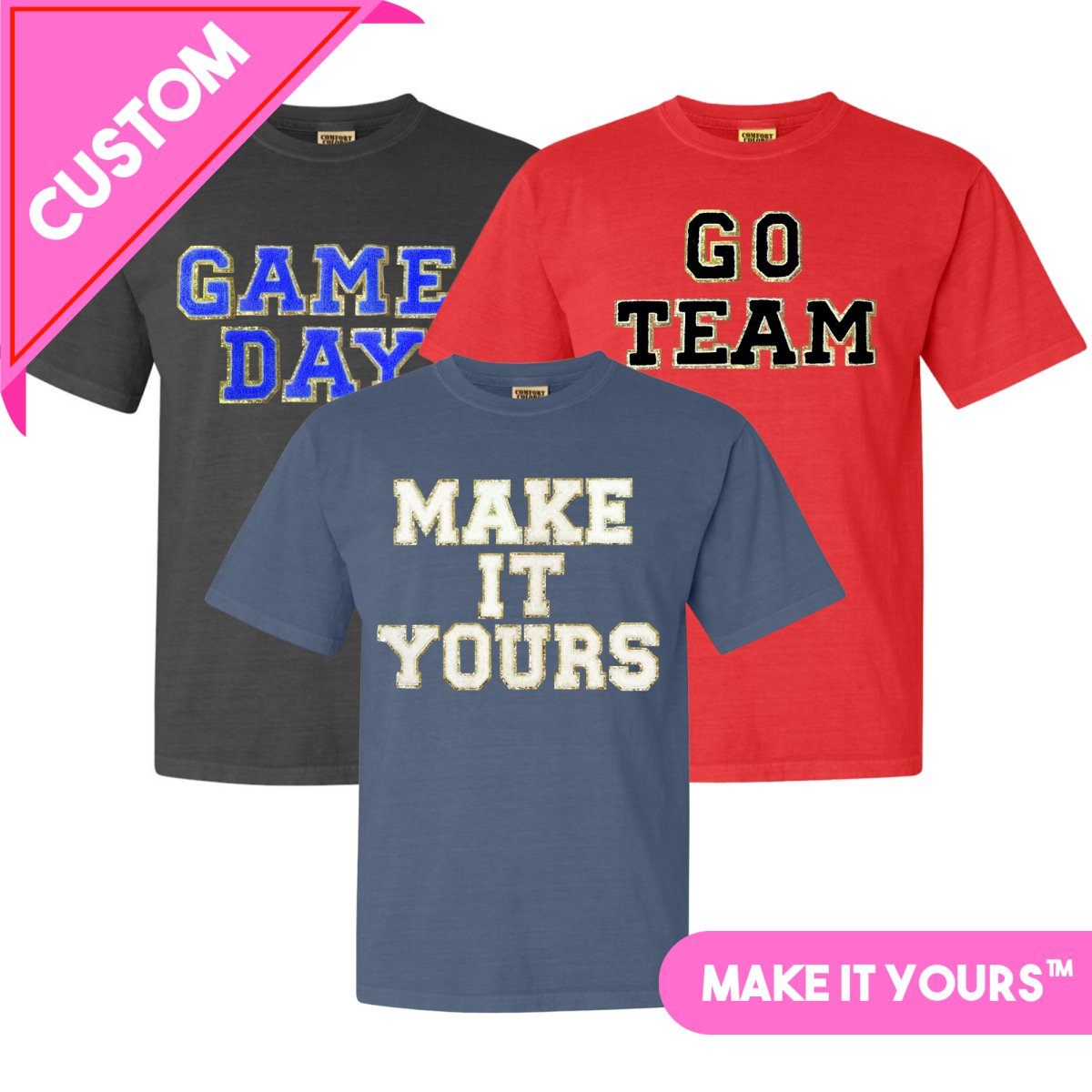 Make It Yours™ Letter Patch Gameday T-Shirt - United Monograms