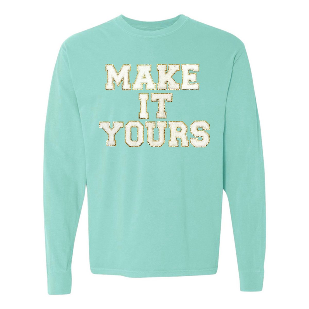 Make It Yours™ Letter Patch Long Sleeve T-Shirt - United Monograms