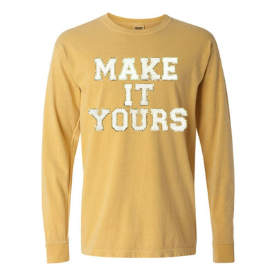 Make It Yours™ Letter Patch Long Sleeve T-Shirt - United Monograms
