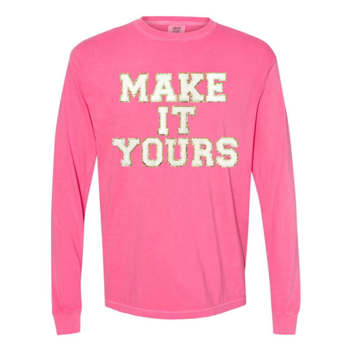 Make It Yours™ Letter Patch Long Sleeve T-Shirt - United Monograms