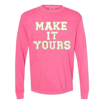 Make It Yours™ Letter Patch Long Sleeve T-Shirt - United Monograms