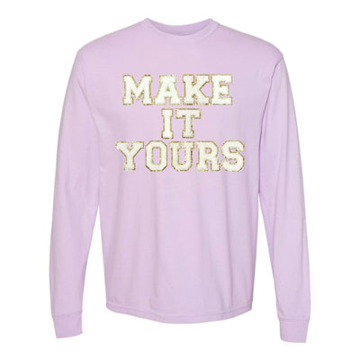 Make It Yours™ Letter Patch Long Sleeve T-Shirt - United Monograms