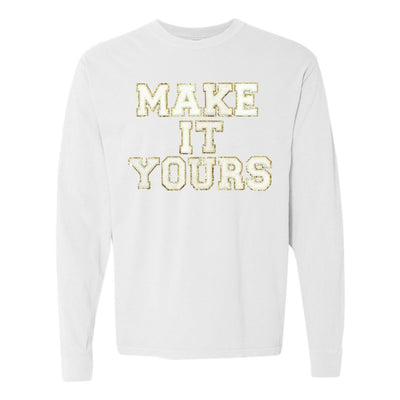 Make It Yours™ Letter Patch Long Sleeve T-Shirt - United Monograms