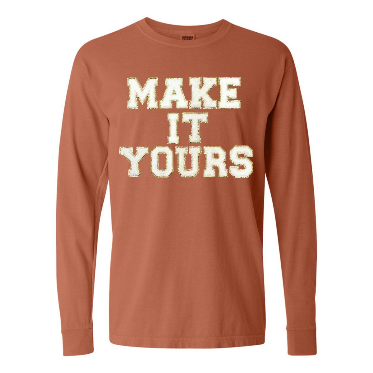 Make It Yours™ Letter Patch Long Sleeve T-Shirt - United Monograms
