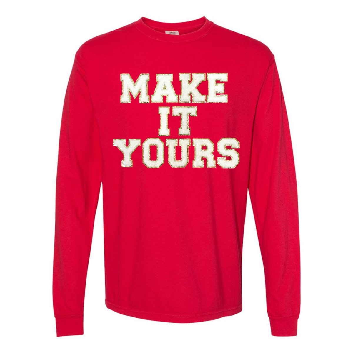 Make It Yours™ Letter Patch Long Sleeve T-Shirt - United Monograms