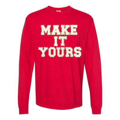 Make It Yours™ Letter Patch Long Sleeve T-Shirt - United Monograms