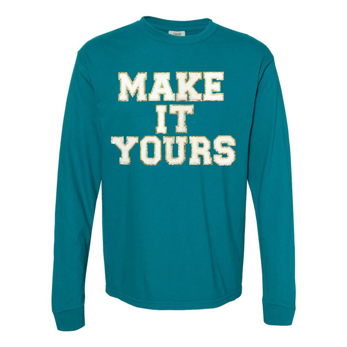 Make It Yours™ Letter Patch Long Sleeve T-Shirt - United Monograms