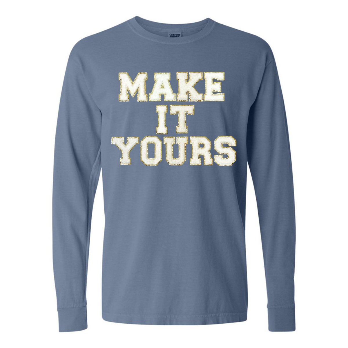 Make It Yours™ Letter Patch Long Sleeve T-Shirt - United Monograms