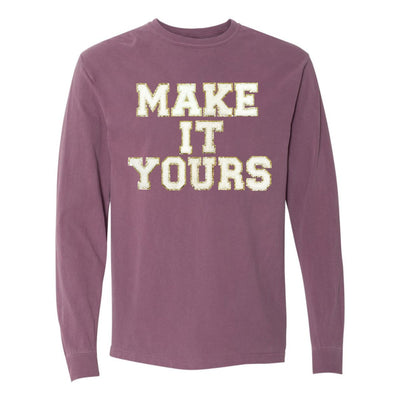 Make It Yours™ Letter Patch Long Sleeve T-Shirt - United Monograms