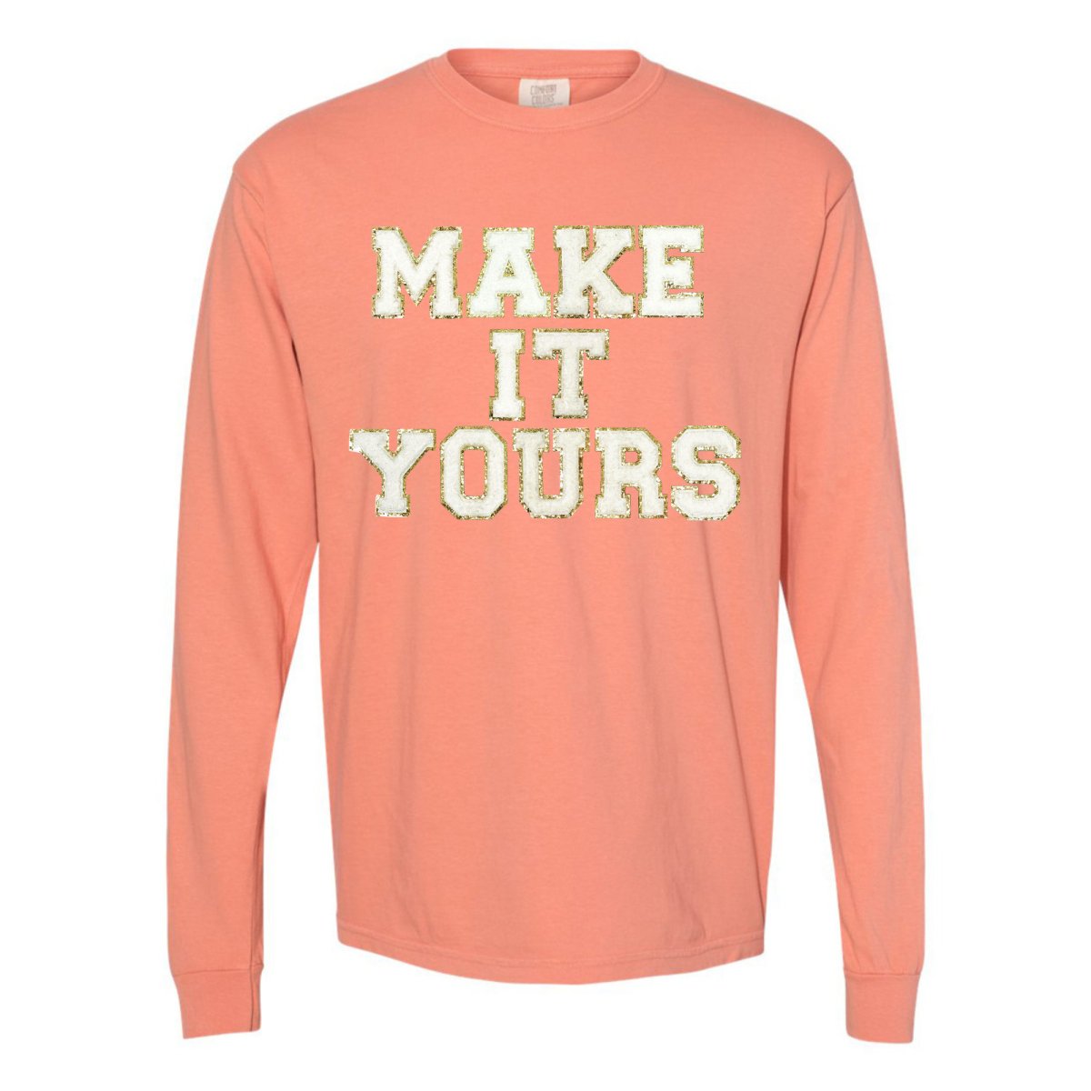 Make It Yours™ Letter Patch Long Sleeve T-Shirt - United Monograms