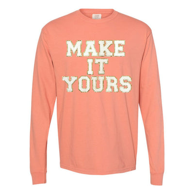 Make It Yours™ Letter Patch Long Sleeve T-Shirt - United Monograms
