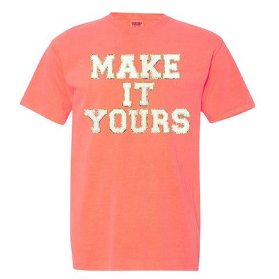 Make It Yours™ Letter Patch Neon T-Shirt - United Monograms