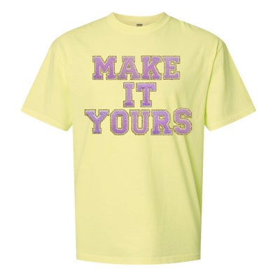 Make It Yours™ Letter Patch Neon T-Shirt - United Monograms