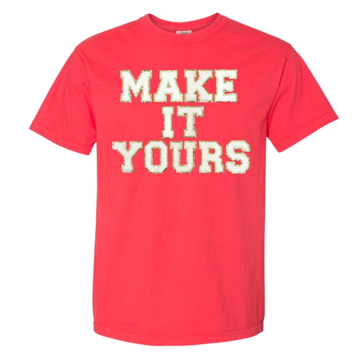Make It Yours™ Letter Patch Neon T-Shirt - United Monograms