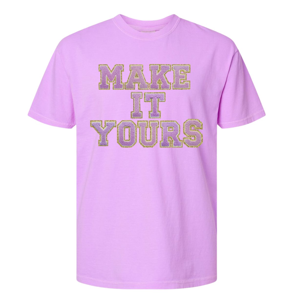 Make It Yours™ Letter Patch Neon T-Shirt - United Monograms