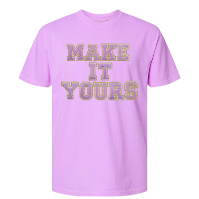 Make It Yours™ Letter Patch Neon T-Shirt - United Monograms