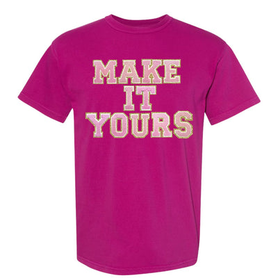 Make It Yours™ Letter Patch Neon T-Shirt - United Monograms