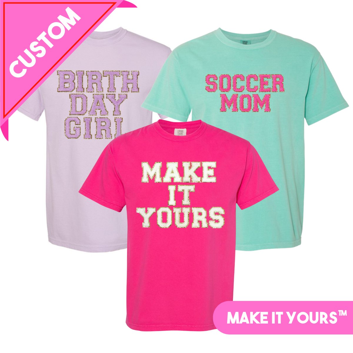 Make It Yours™ Letter Patch T-Shirt - United Monograms
