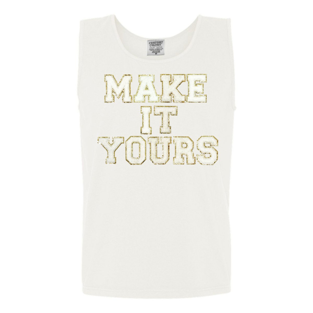 Make It Yours™ Letter Patch Tank Top - United Monograms