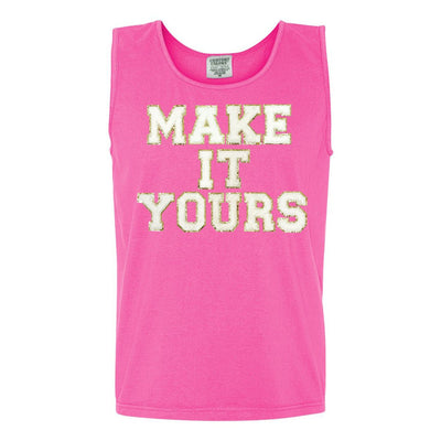 Make It Yours™ Letter Patch Tank Top - United Monograms