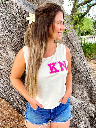 Make It Yours™ Letter Patch Tank Top - United Monograms