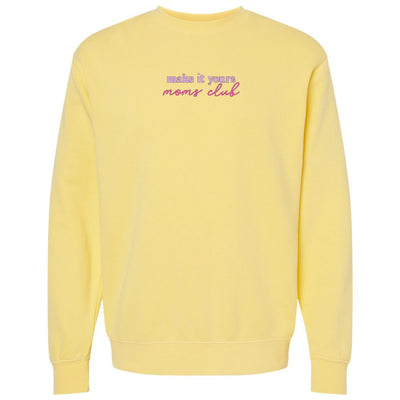 Make It Yours™ 'Moms Club' Cozy Crew - United Monograms