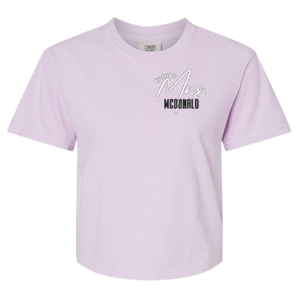 Make It Yours™ 'Mrs./Future Mrs.' Boxy T-Shirt - United Monograms