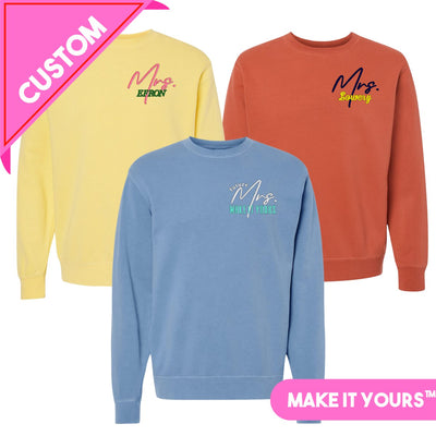 Make It Yours™ 'Mrs./Future Mrs.' Cozy Crew - United Monograms