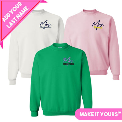 Make It Yours™ 'Mrs./Future Mrs.' Crewneck Sweatshirt - United Monograms