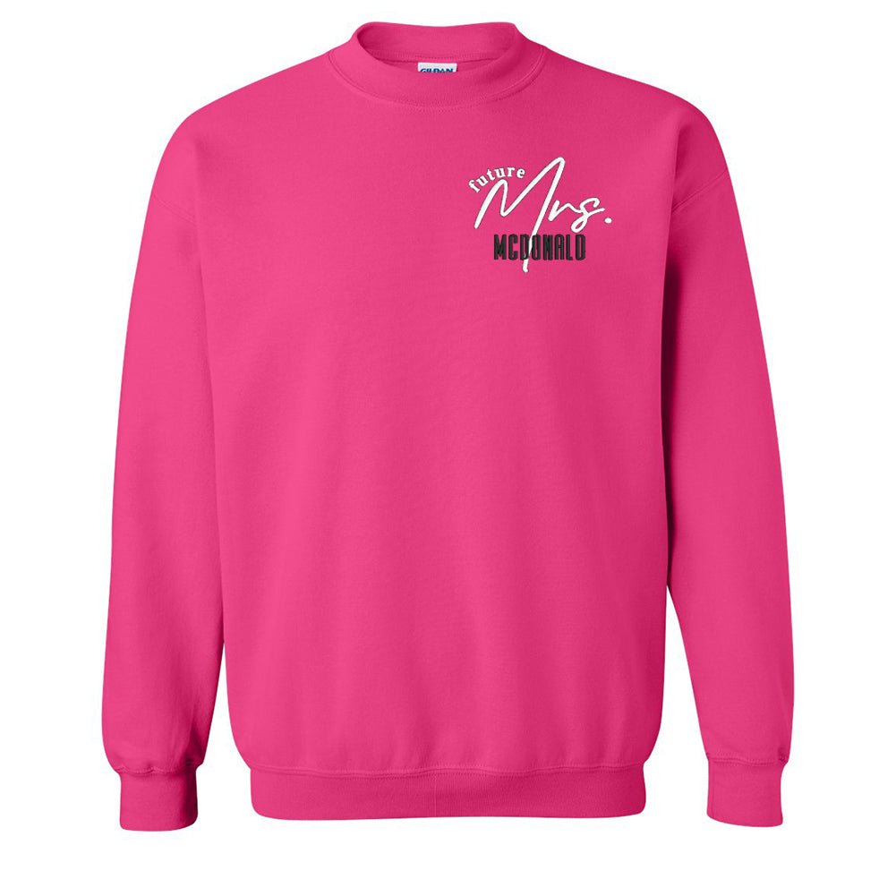 Make It Yours™ 'Mrs./Future Mrs.' Crewneck Sweatshirt - United Monograms