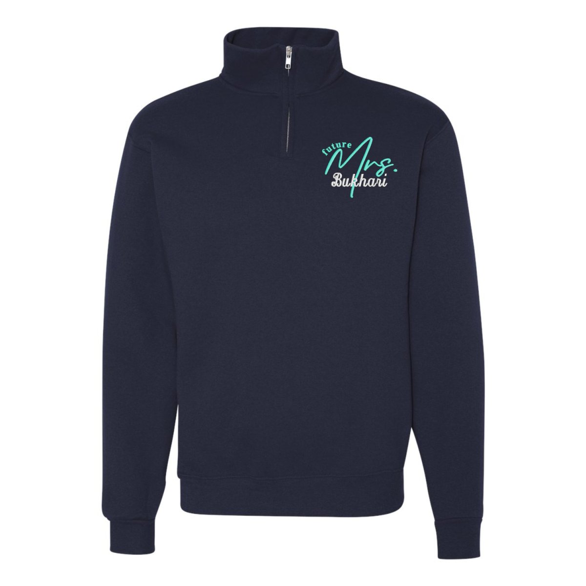 Make It Yours™ 'Mrs./Future Mrs.' Quarter Zip Sweatshirt - United Monograms